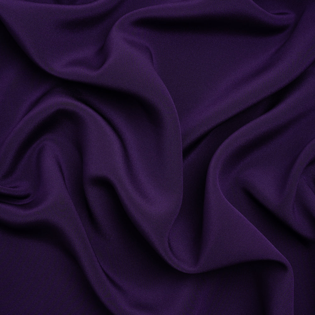 Silk 4-Ply Crepe 44" - Grape - Premium Collection - Image 6 of 7