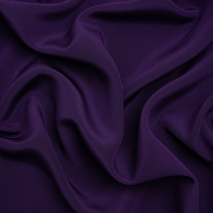 Silk 4-Ply Crepe 44" - Grape - Premium Collection