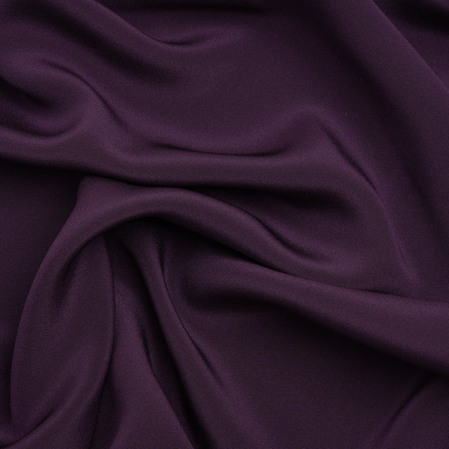 Silk 4-Ply Crepe 44" - Blackberry - Premium Collection