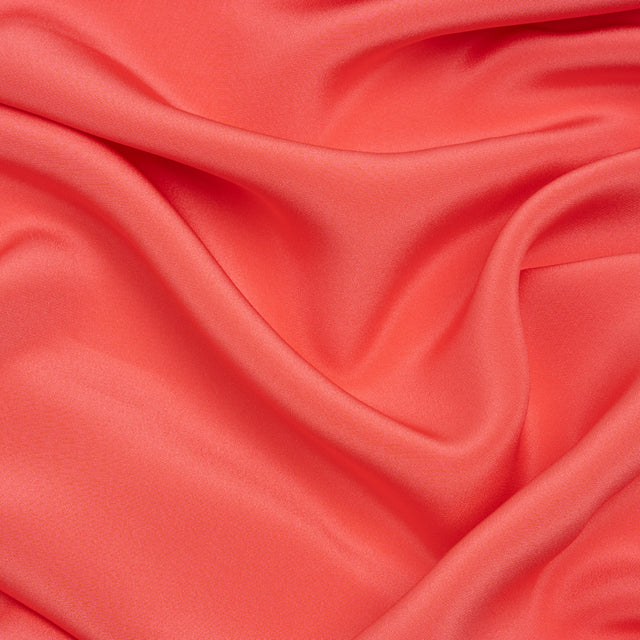 Silk 4-Ply Crepe 44" - Salmon - Premium Collection