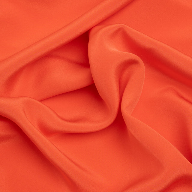 Silk 4-Ply Crepe 44" - Mandarin - Premium Collection