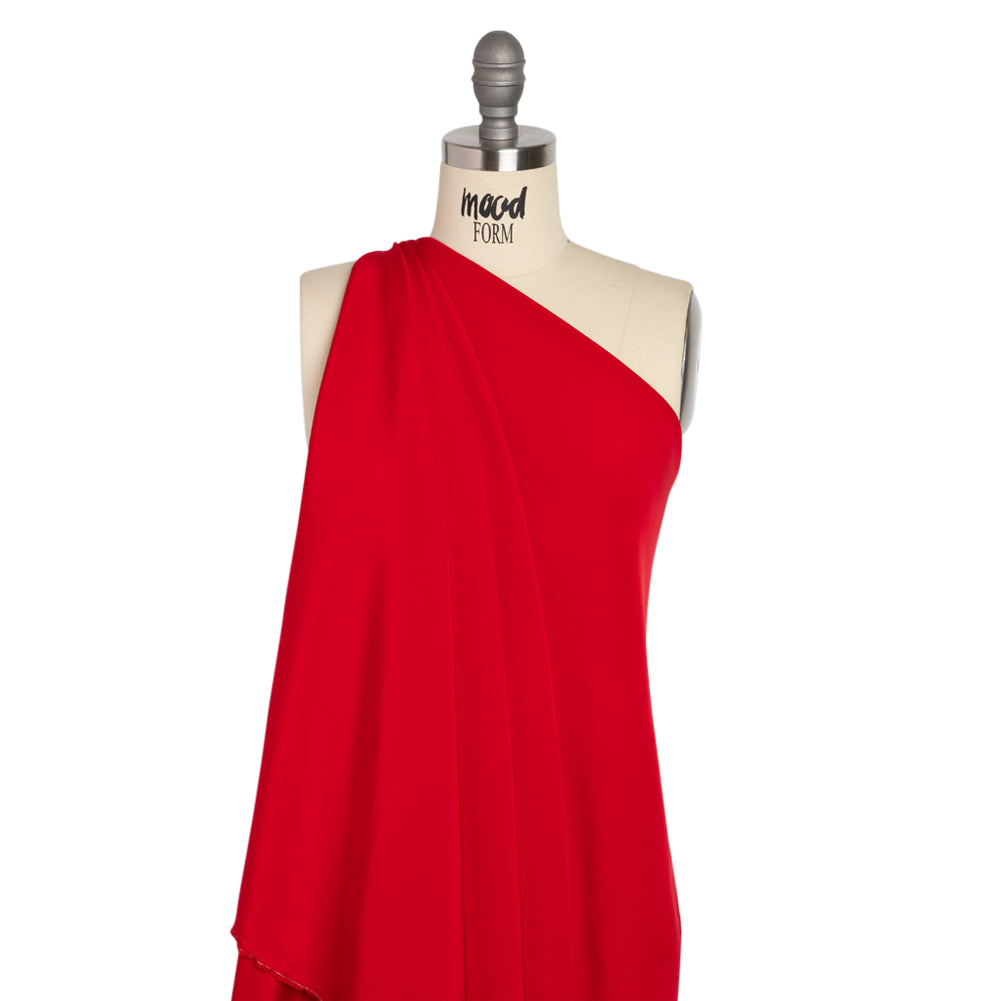 Silk 4-Ply Crepe 44" - Red - Premium Collection - Drape