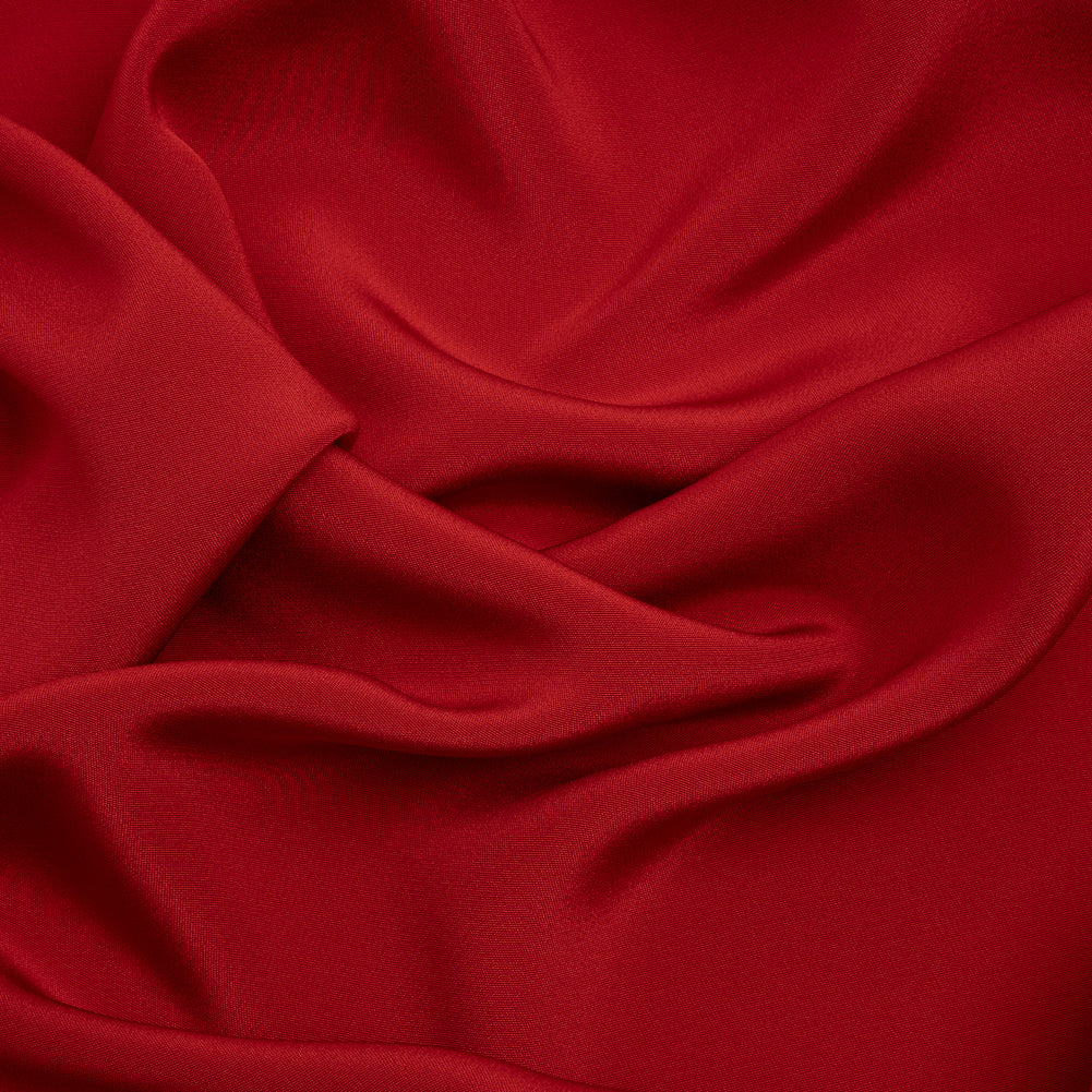 Silk 4-Ply Crepe 44" - Tango Red - Premium Collection - Image 6 of 7