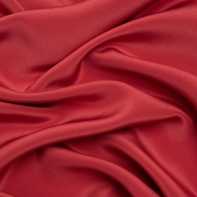 Silk 4-Ply Crepe 44" - Brick - Premium Collection