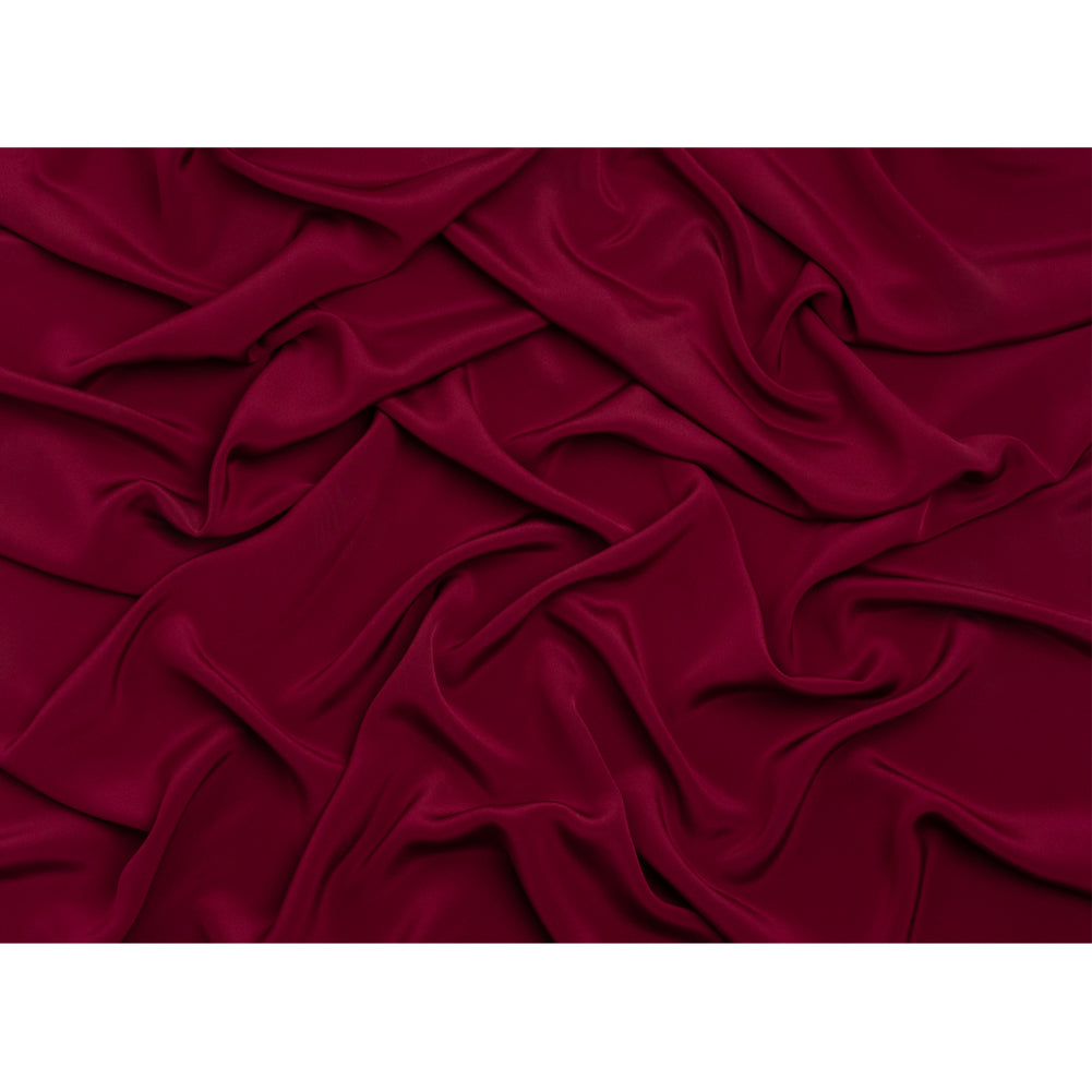 Silk 4-Ply Crepe 44" - Wine - Premium Collection - Full