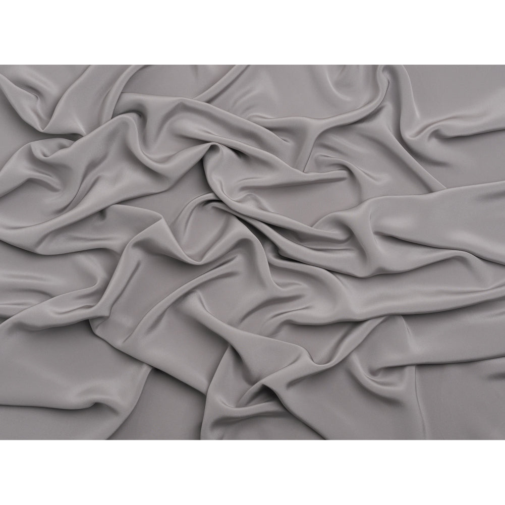 Silk 4-Ply Crepe 44" - Silver - Premium Collection - Full
