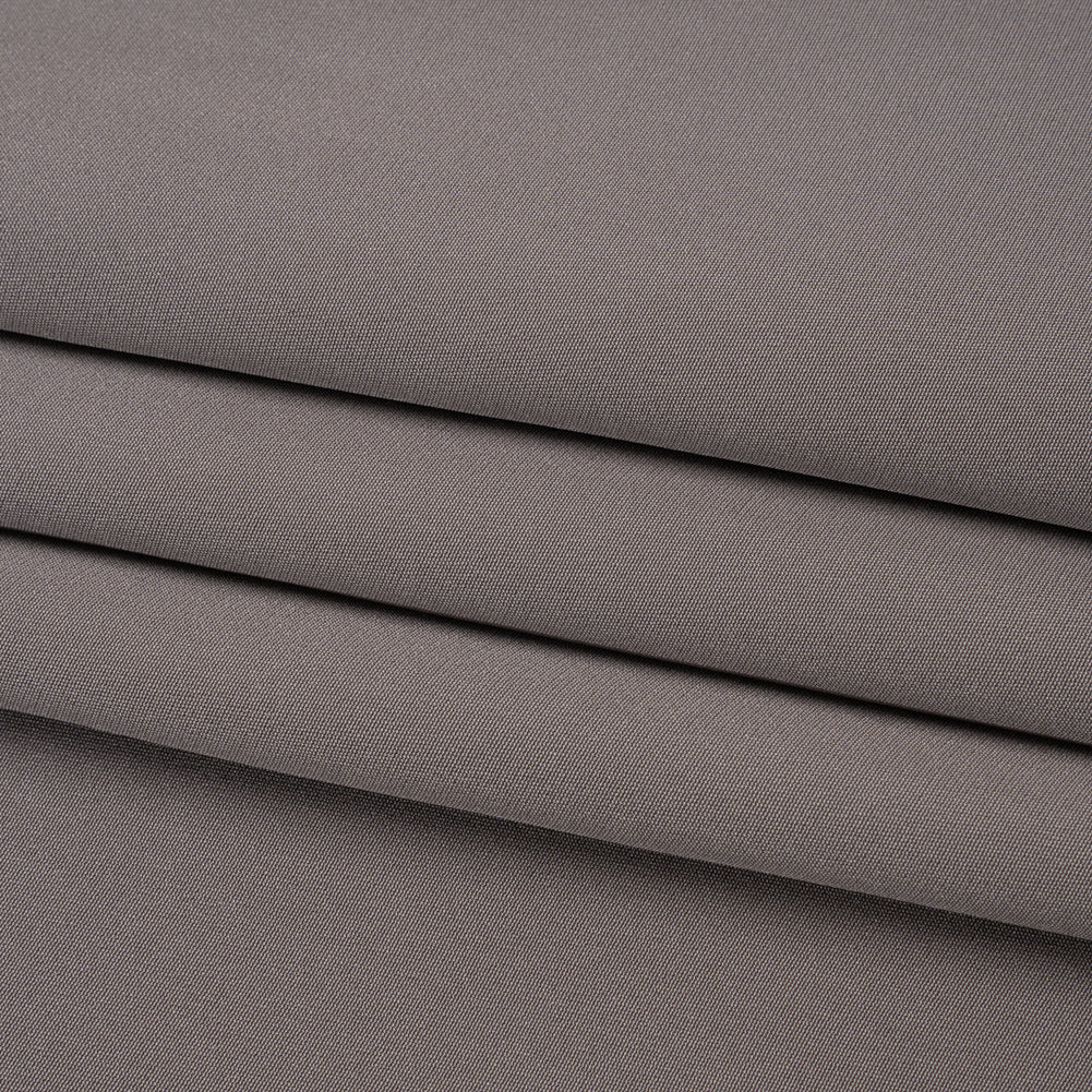 Silk 4-Ply Crepe 44" - Dark Silver - Premium Collection - Folded