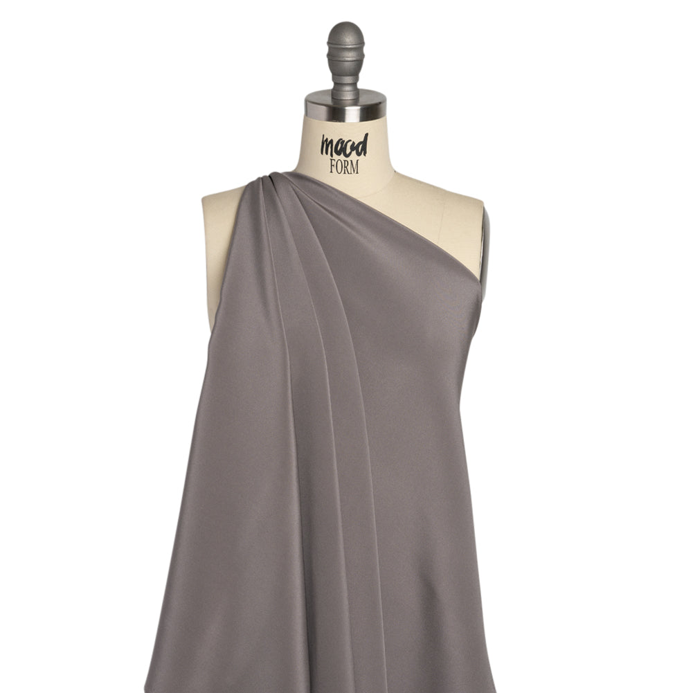 Silk 4-Ply Crepe 44" - Dark Silver - Premium Collection - Drape