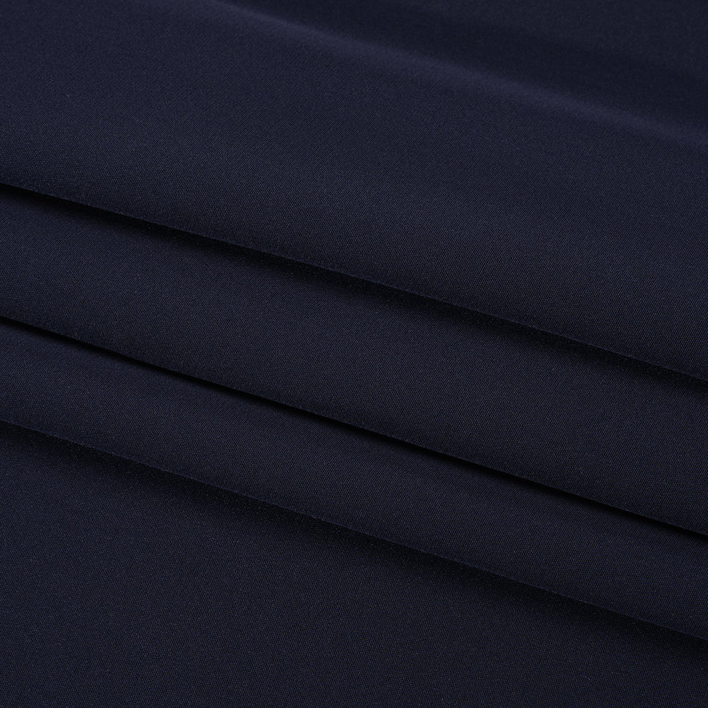 Silk 4-Ply Crepe 44" - Navy - Premium Collection - Folded