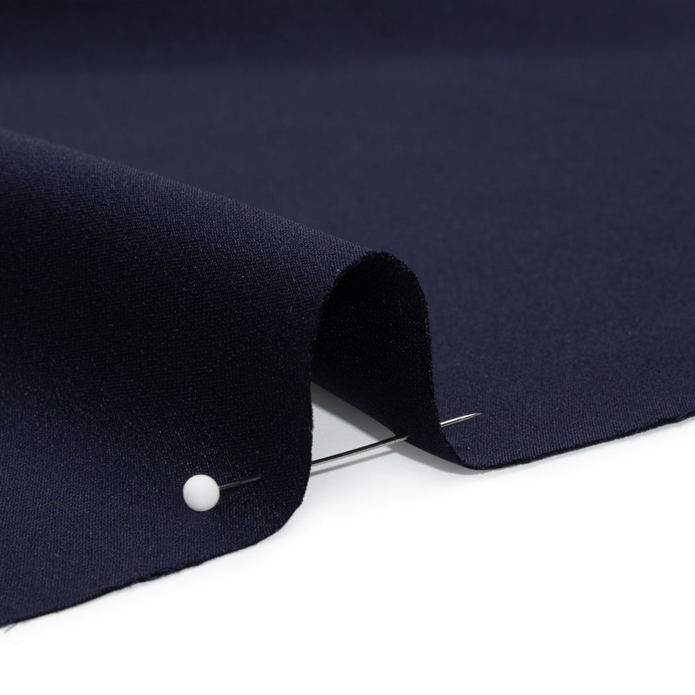 Silk 4-Ply Crepe 44" - Navy - Premium Collection - Detail