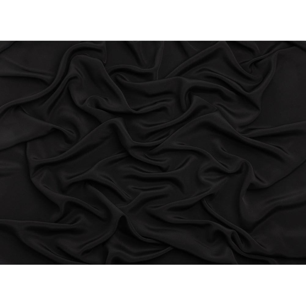 Silk 4-Ply Crepe 44" - Black - Premium Collection - Full