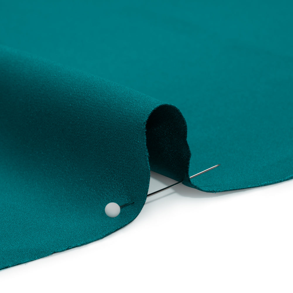 Silk 4-Ply Crepe 44" - Deep Teal - Premium Collection - Detail