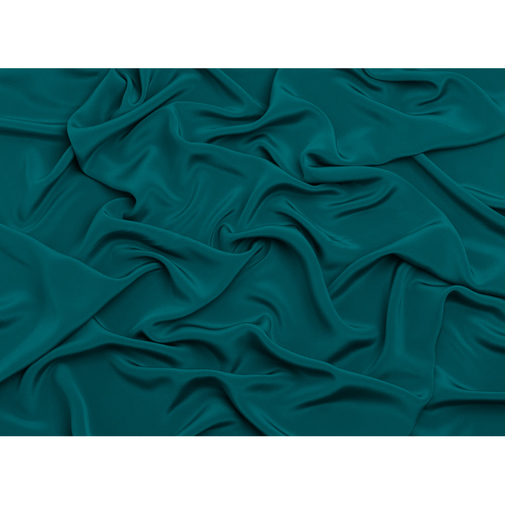 Silk 4-Ply Crepe 44" - Deep Teal - Premium Collection - Full