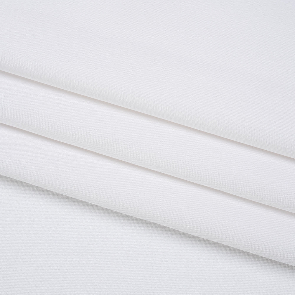 Silk 4-Ply Crepe 54" - Bright White - Premium Collection - Folded