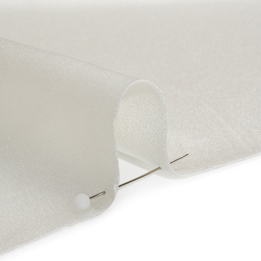 Silk Crepe Back Satin - Whisper White - Premium Collection - Detail