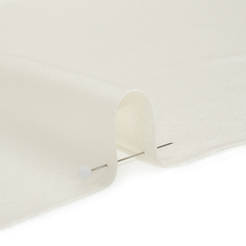 Silk Crepe Back Satin - Antique White - Premium Collection - Detail