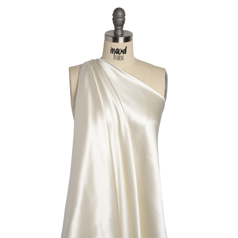 Silk Crepe Back Satin - Antique White - Premium Collection - Drape