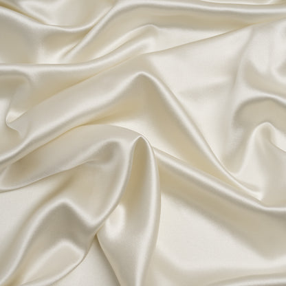 Silk Crepe Back Satin - Antique White - Premium Collection