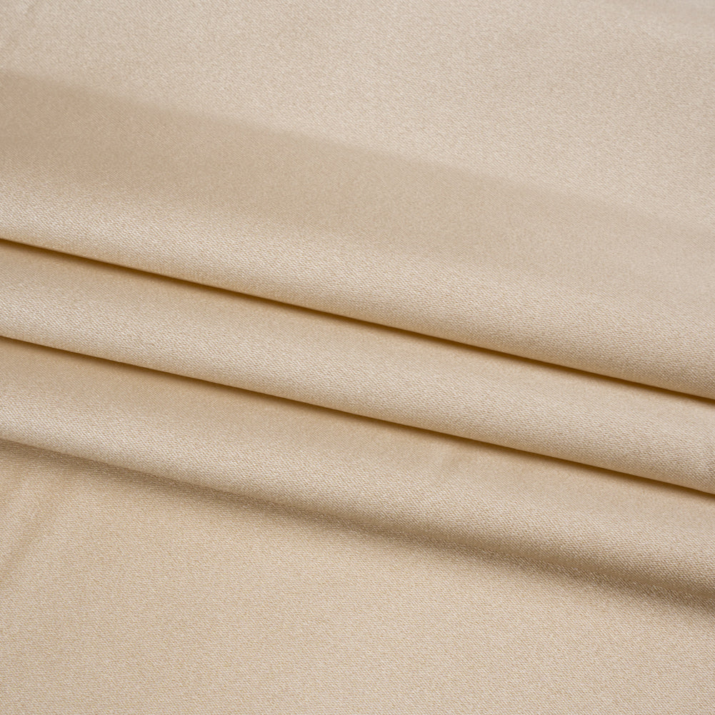 Silk Crepe Back Satin - Tapioca - Premium Collection - Folded