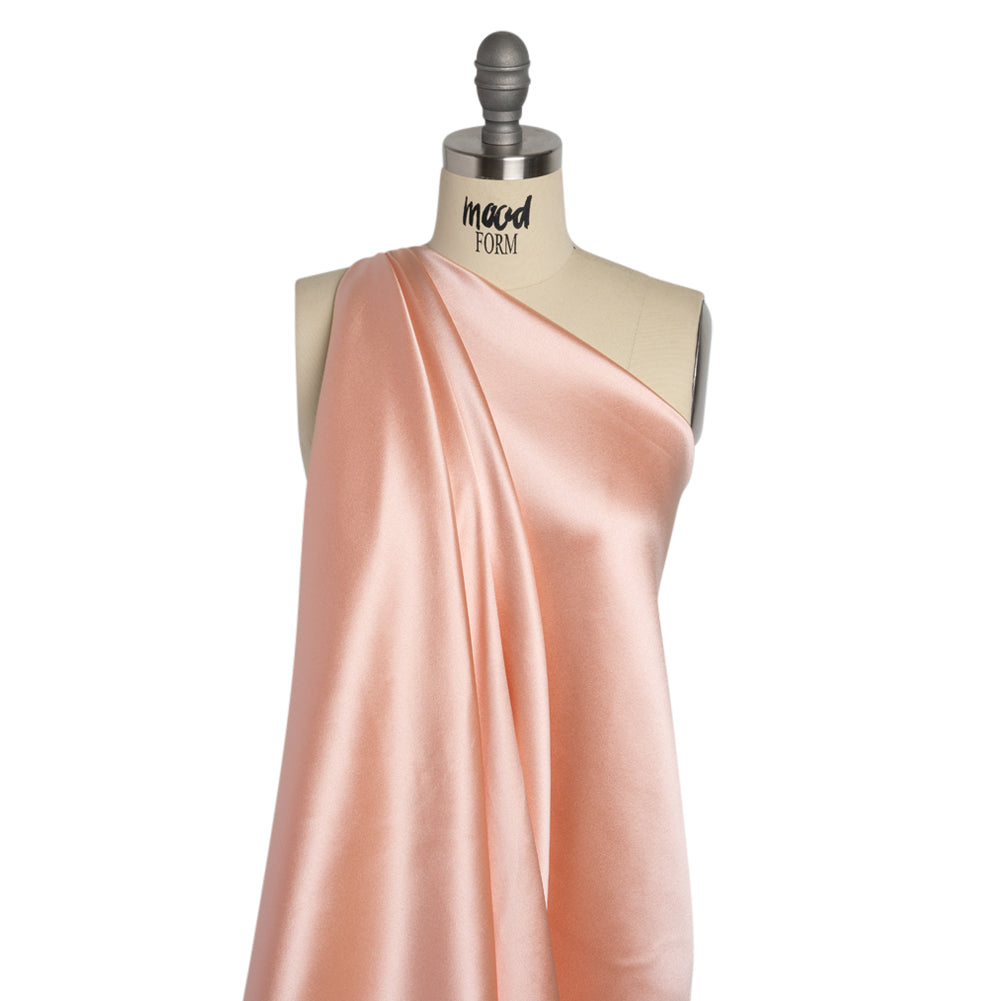 Silk Crepe Back Satin - Veiled Rose - Premium Collection Detail
