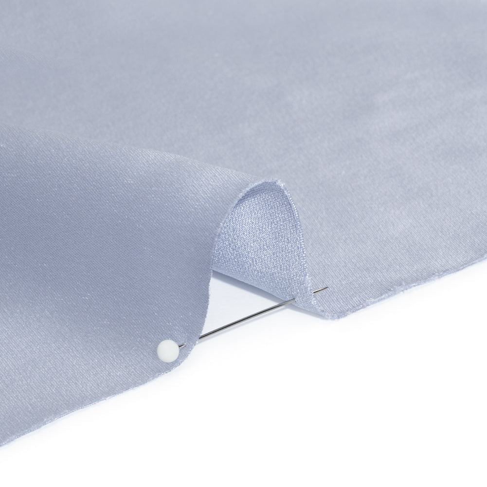 Silk Crepe Back Satin - Icelandic Blue - Premium Collection - Detail - Image 3 of 6
