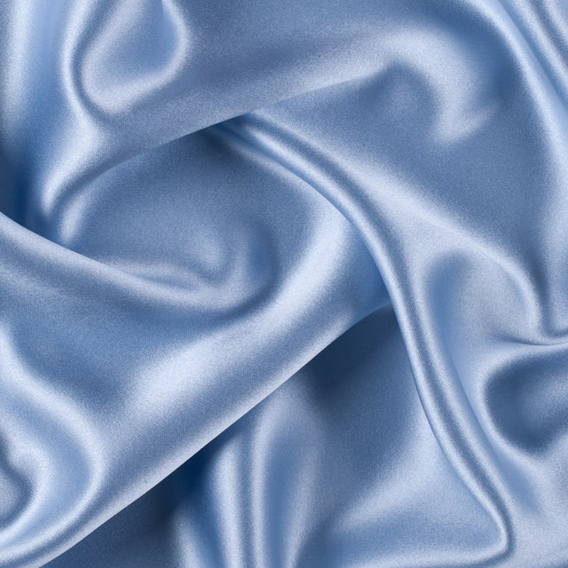 Silk Crepe Back Satin - Baby Blue - Premium Collection
