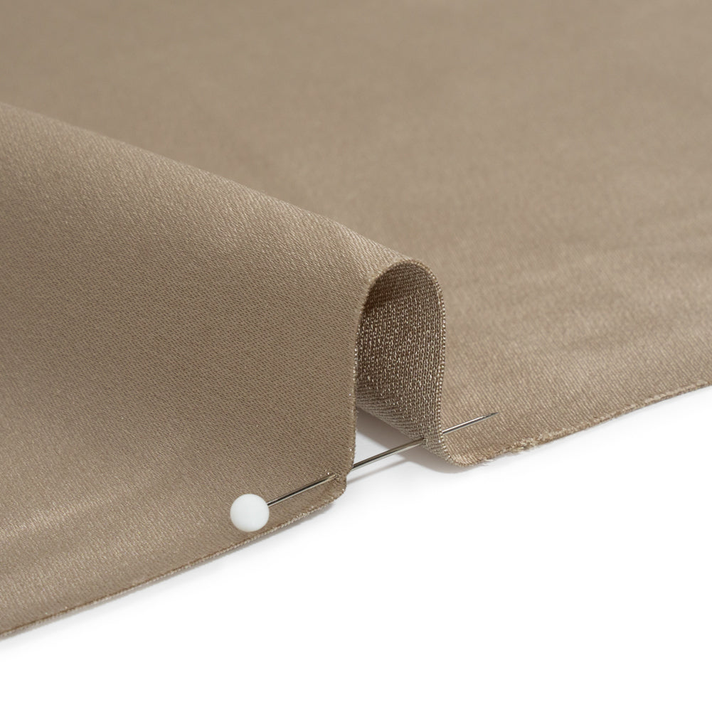 Silk Crepe Back Satin - Feather Gray - Premium Collection - Detail