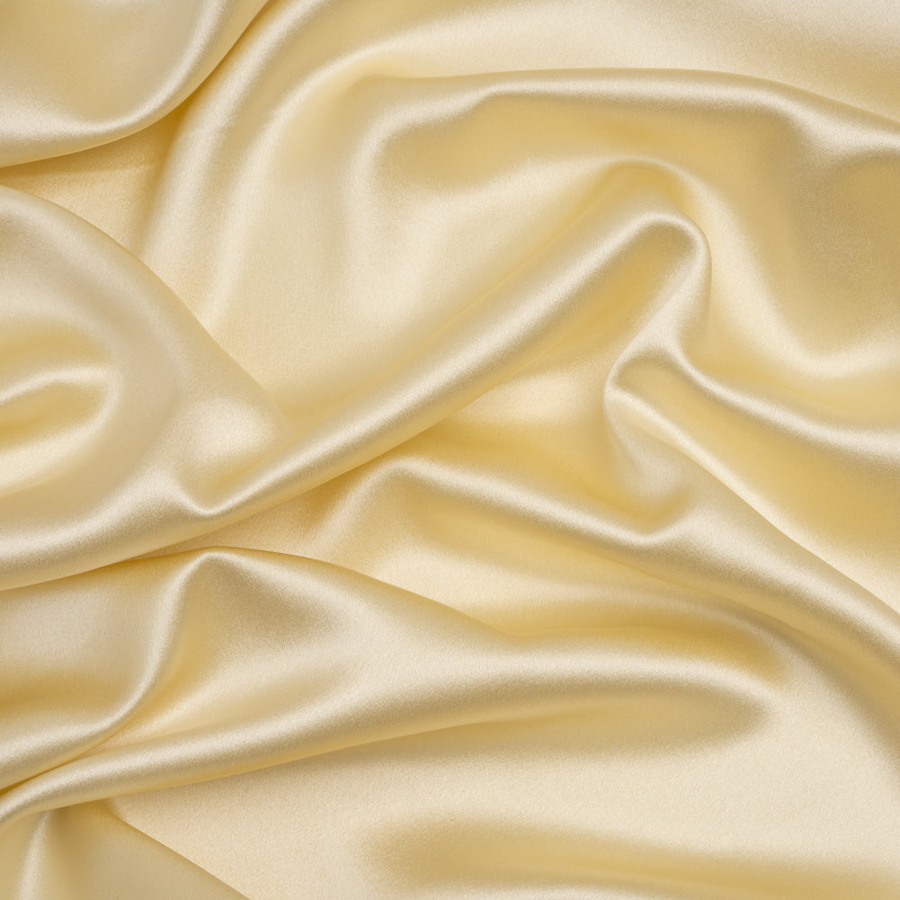 Silk Crepe Back Satin - Pale Yellow - Premium Collection