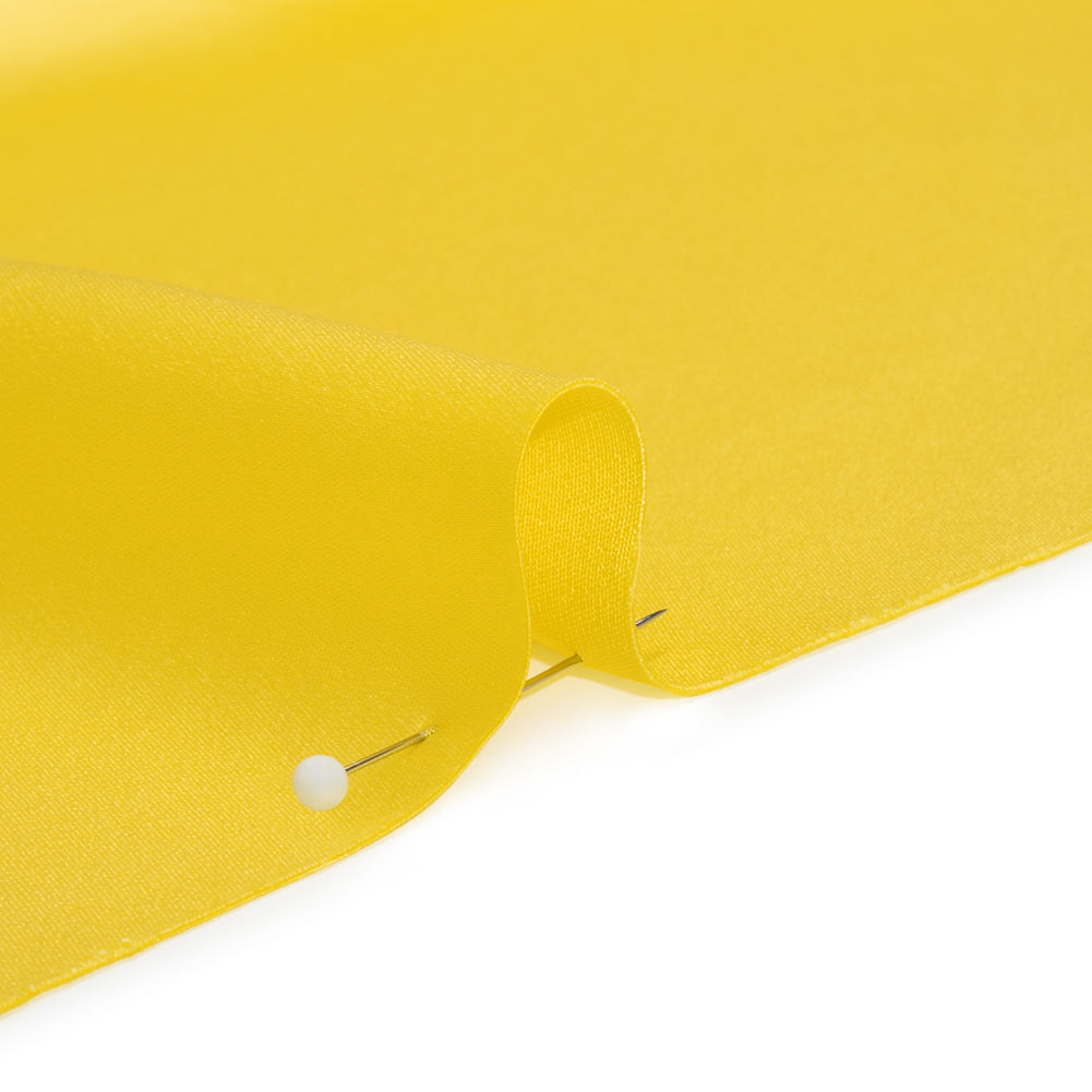 Silk Crepe Back Satin - Buttercup Yellow - Premium Collection - Detail