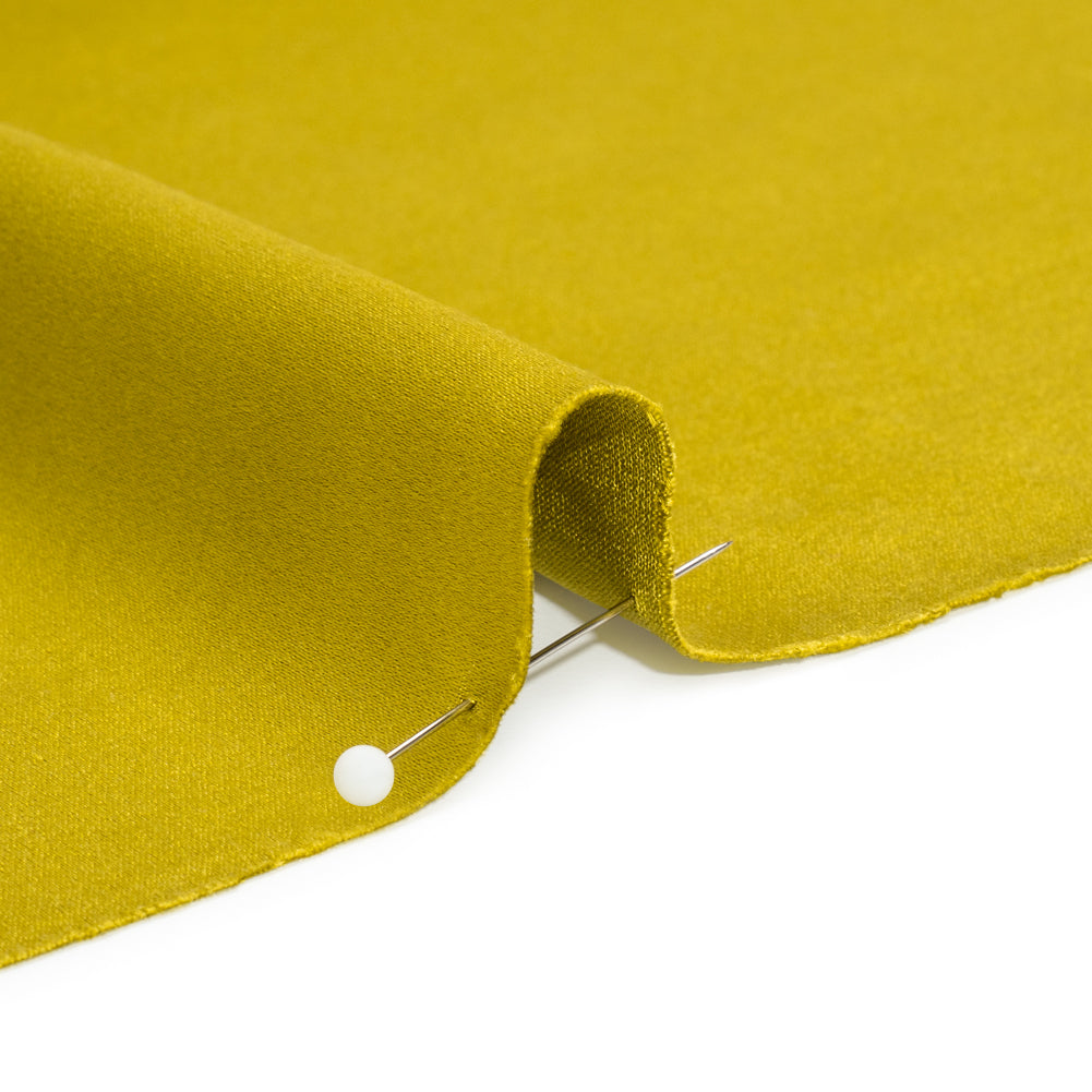 Silk Crepe Back Satin - Warm Olive - Premium Collection - Detail
