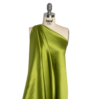 Silk Crepe Back Satin - Peridot Green - Premium Collection