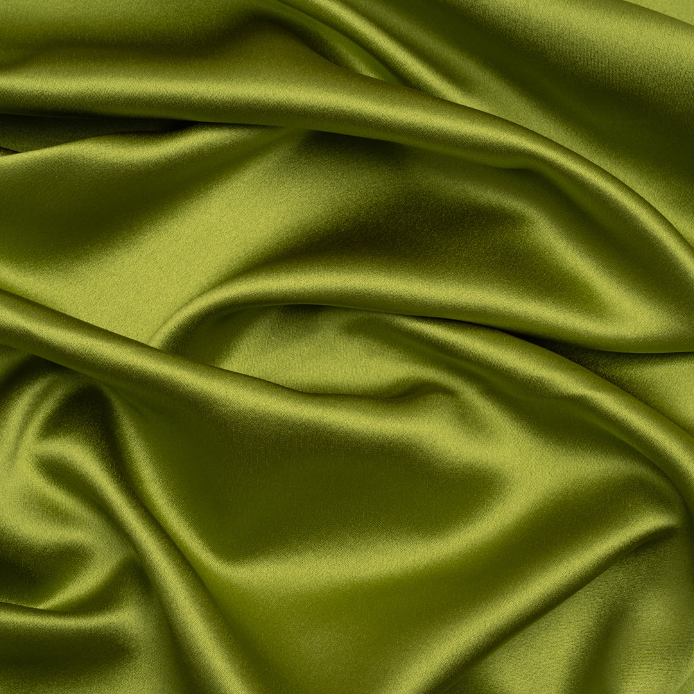 Silk Crepe Back Satin - Peridot Green - Premium Collection