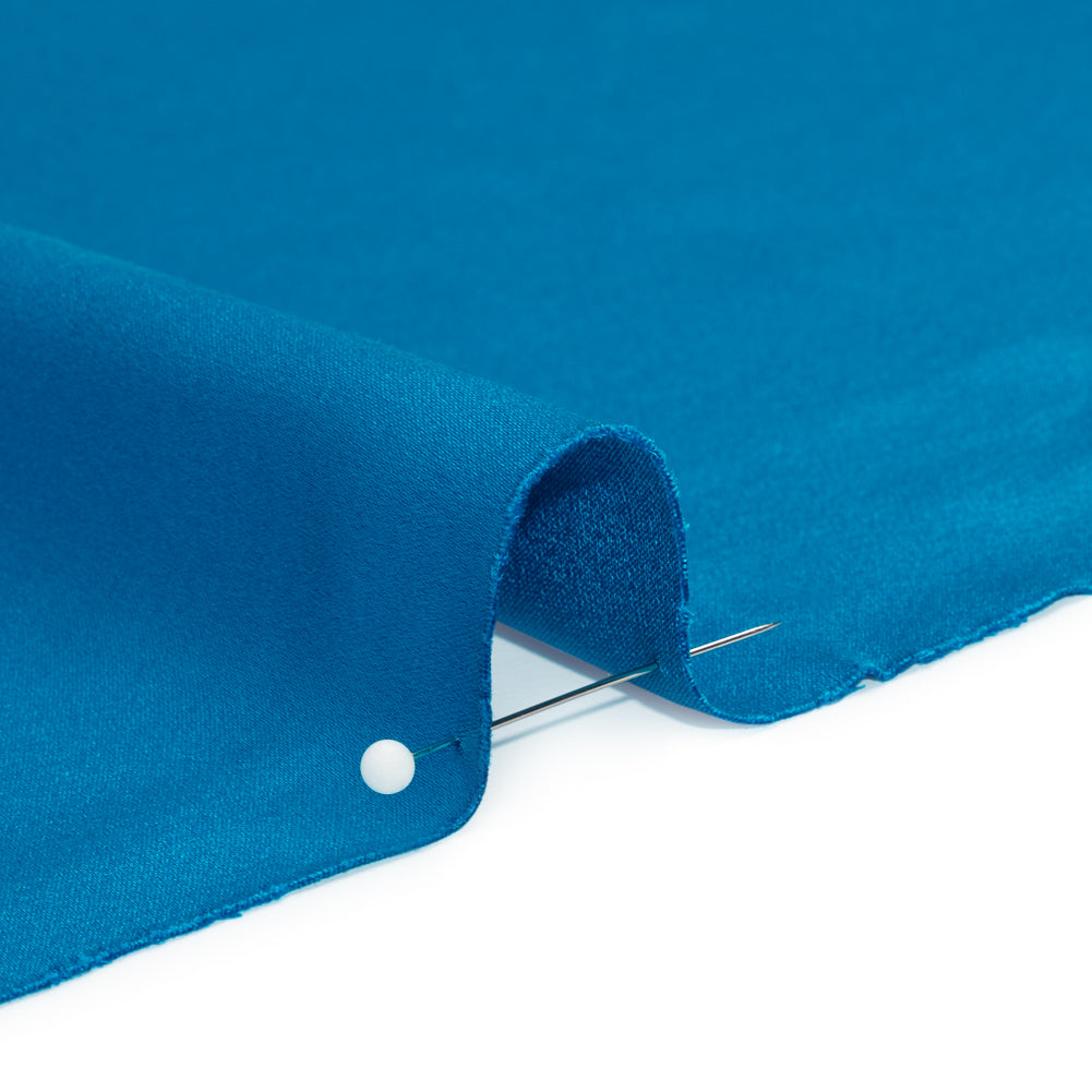 Silk Crepe Back Satin - Directoire Blue - Premium Collection - Detail