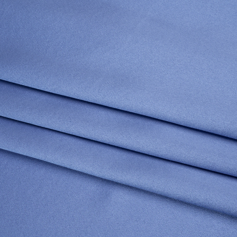 Silk Crepe Back Satin - Regatta Blue - Premium Collection - Folded
