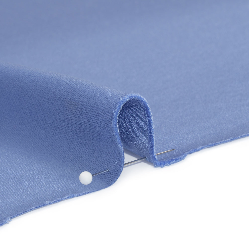 Silk Crepe Back Satin - Regatta Blue - Premium Collection - Detail