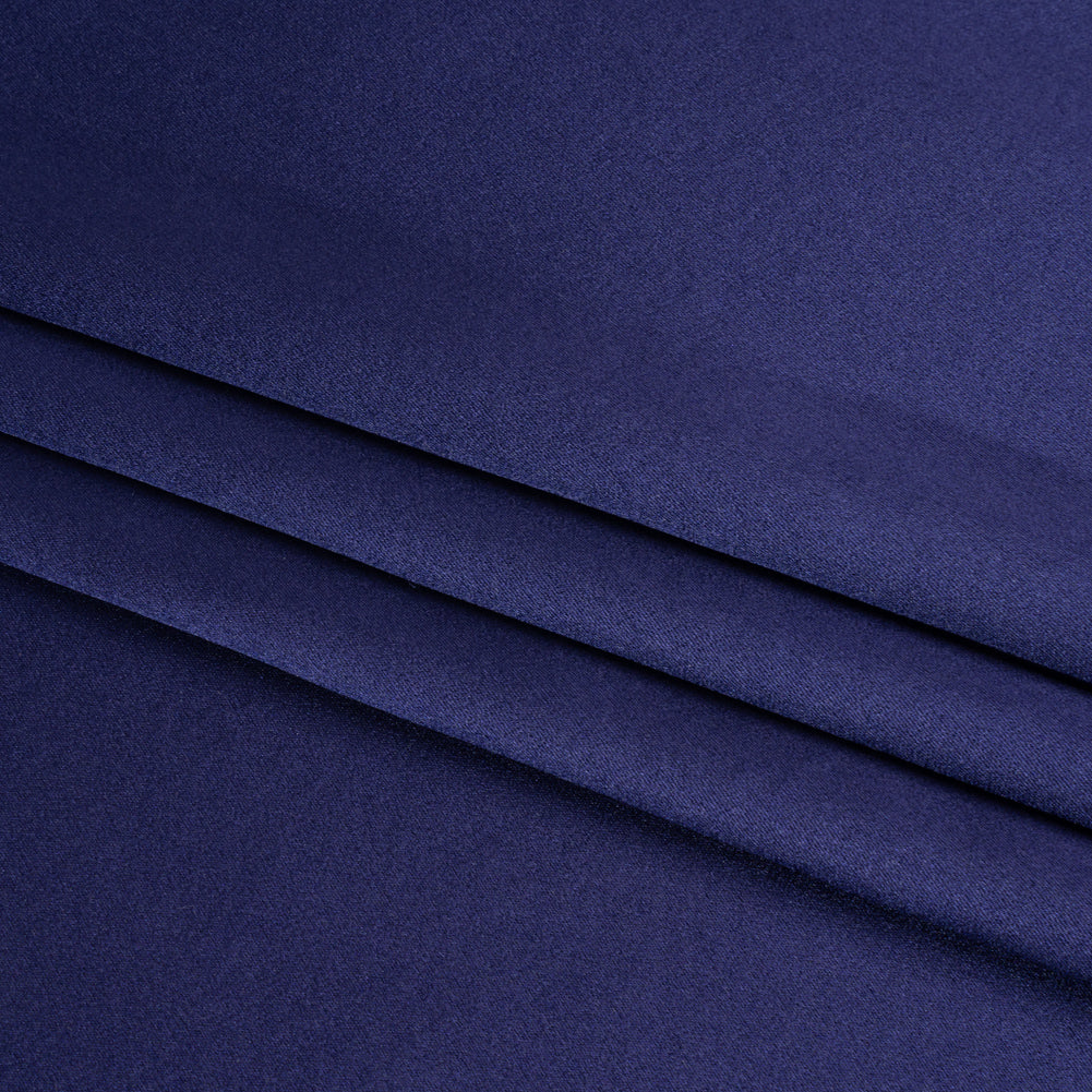 Silk Crepe Back Satin - Estate Blue - Premium Collection - Folded