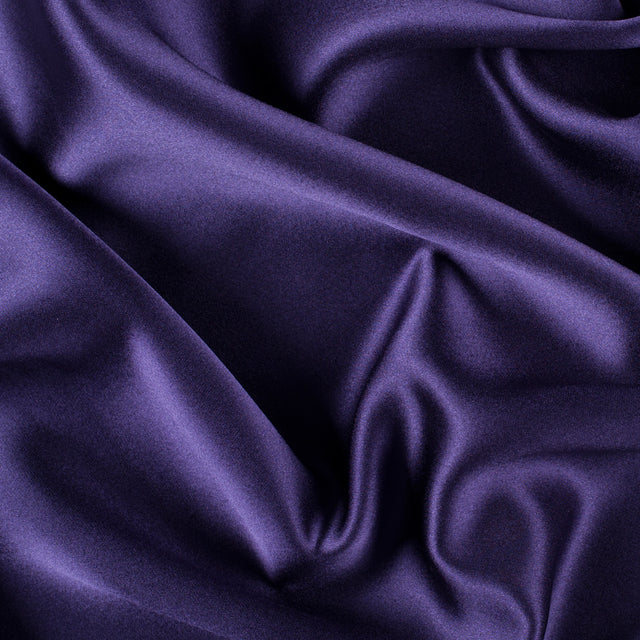 Silk Crepe Back Satin - Grape - Premium Collection