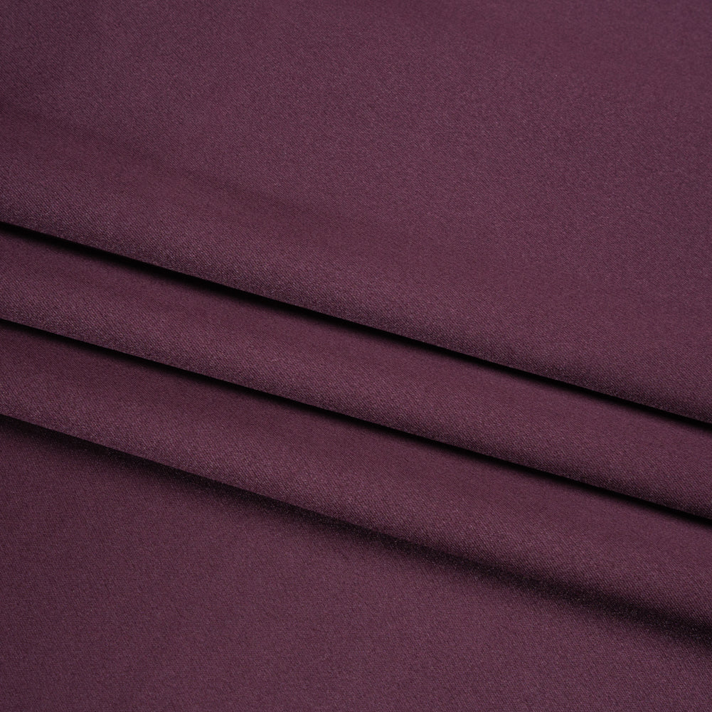 Silk Crepe Back Satin - Eggplant - Premium Collection - Folded