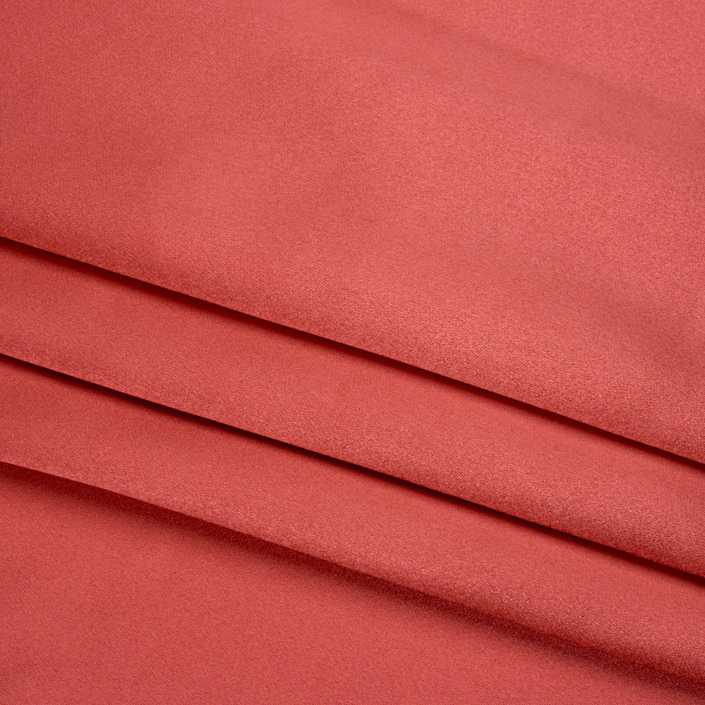 Silk Crepe Back Satin - Salmon - Premium Collection - Folded
