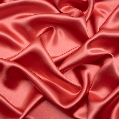 Silk Crepe Back Satin - Salmon - Premium Collection