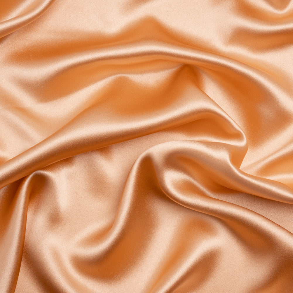 Silk Crepe Back Satin - Peach - Premium Collection