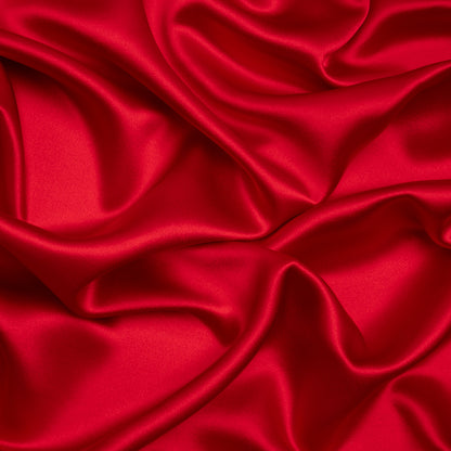 Silk Crepe Back Satin - Red - Premium Collection