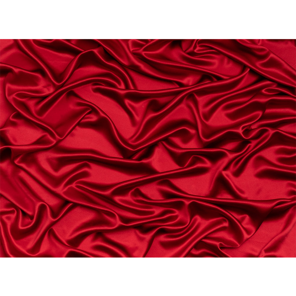 Silk Crepe Back Satin - Tango Red - Premium Collection - Full