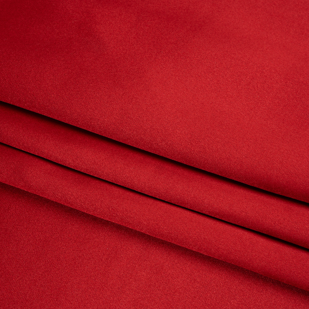 Silk Crepe Back Satin - Brick - Premium Collection - Folded