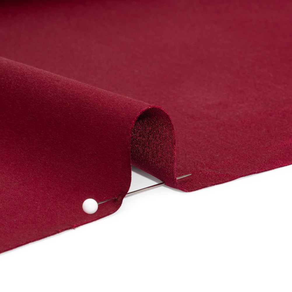 Silk Crepe Back Satin - Wine - Premium Collection - Detail