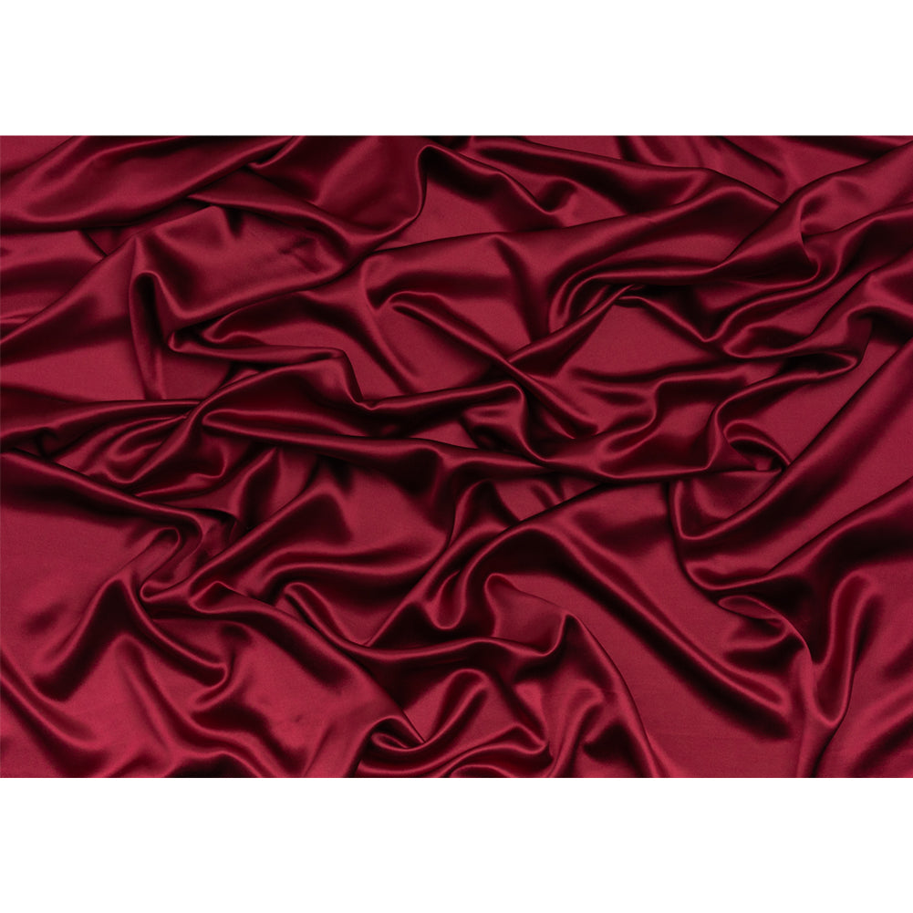 Silk Crepe Back Satin - Wine - Premium Collection - Full