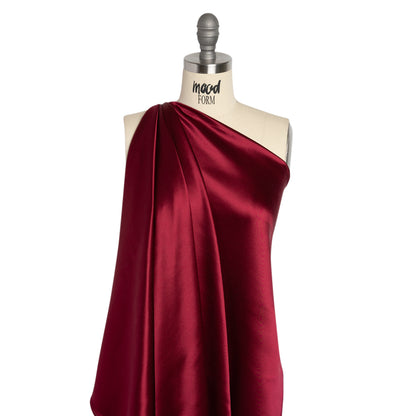 Silk Crepe Back Satin - Wine - Premium Collection