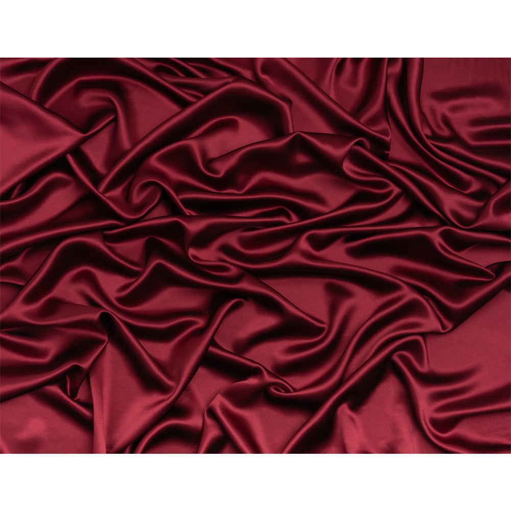 Silk Crepe Back Satin - Maroon - Premium Collection - Full
