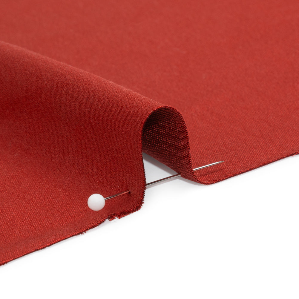 Silk Crepe Back Satin - Rust - Premium Collection - Detail