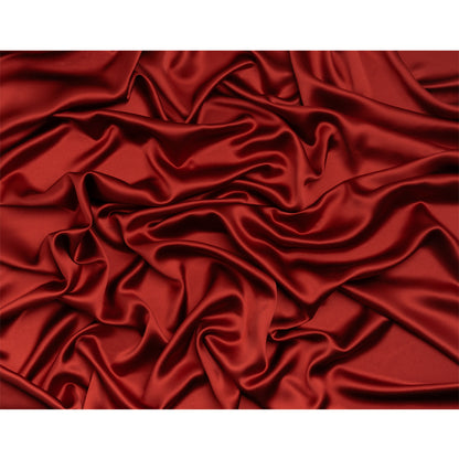 Silk Crepe Back Satin - Rust - Premium Collection